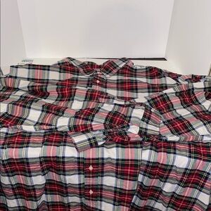 Ralph Lauren Men's Plaid Shirt - Red, White, and Blue